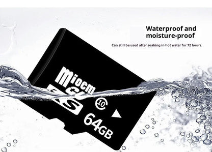 Black KS series TF memory card, 15 x 11 x 1mm, C10 high-speed edition for phones, cameras, and recorders