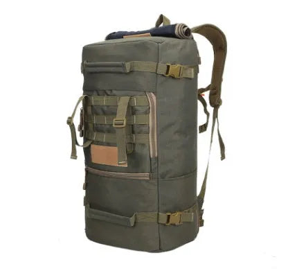 50L military tactical backpack in Camo Sand, Digital Camo, Khaki, Military Green, White Camouflage, and Black, 30 x 56 x 19cm