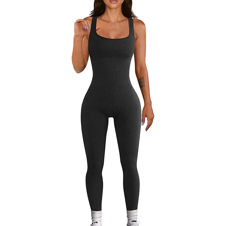 Women's suspender tank top tights in beige with adjustable buttons, 71-73cm length, and long sleeves for leisure wear