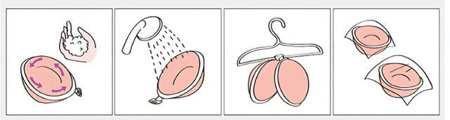 A discreet, backless and strapless silicone bra that provides a natural lift and invisible support under clothing.