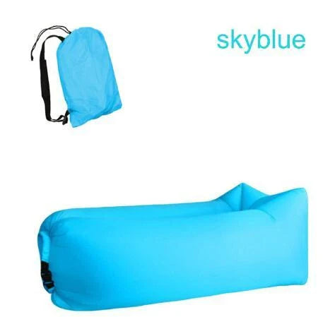 Comfortable and durable inflatable air sofa for outdoor relaxation and lounging