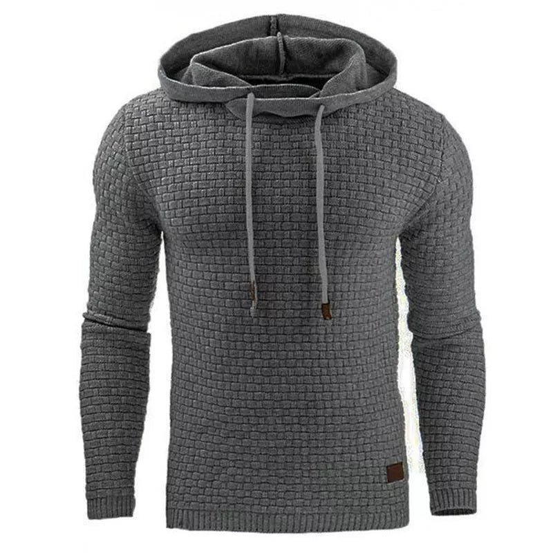 Men's hoodie sweater in various colors and sizes, made from 65% cotton and 35% polyester blend