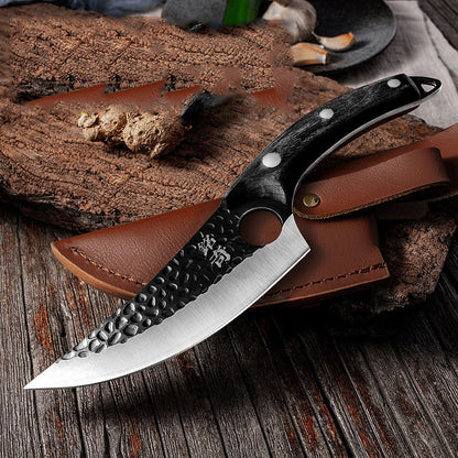 Handcrafted stainless steel boning knife with ergonomic handle for precision cooking tasks