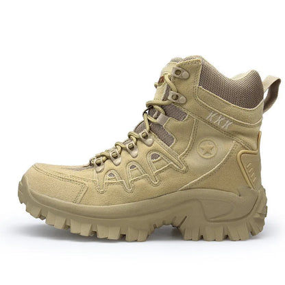 US Army Delta Tactical Boots in black or sand with non-slip rubber soles and shock absorption for outdoor activities