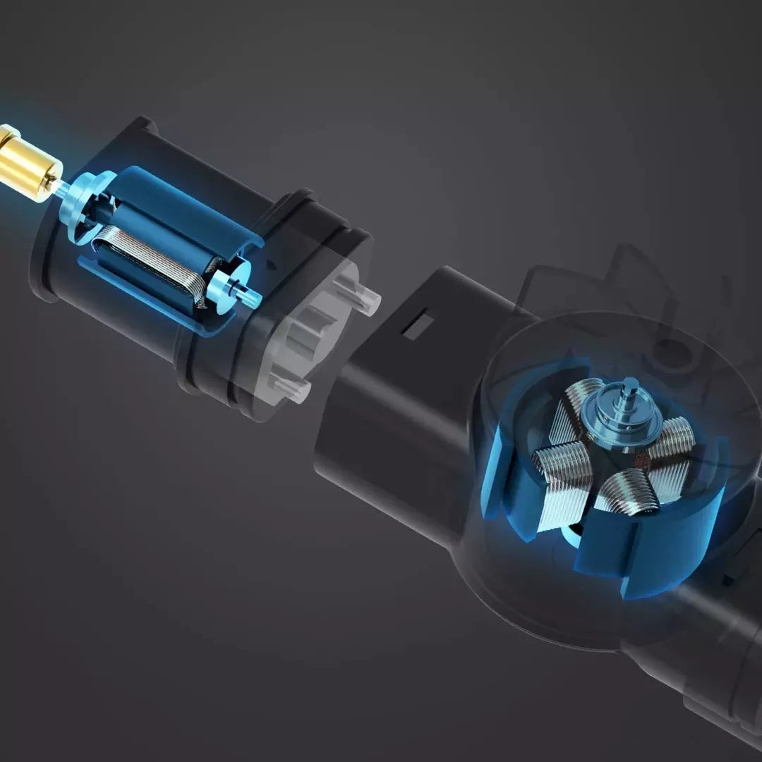 Automatic vacuum hair trimmer for babies with USB charging, blue and white options