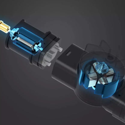 Automatic vacuum hair trimmer for babies with USB charging, blue and white options