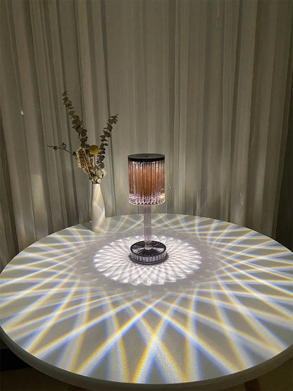 Crystal Diamond Line Atmosphere Remote Control Touch Night Light with adjustable brightness