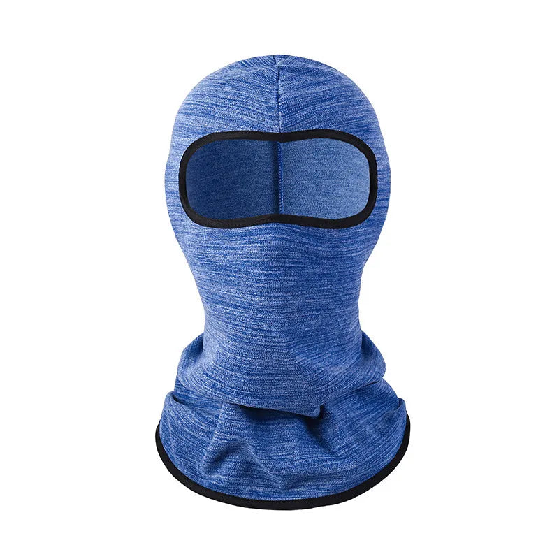 Motorcycle head cover with gloves in patterned grey street style for autumn winter travel