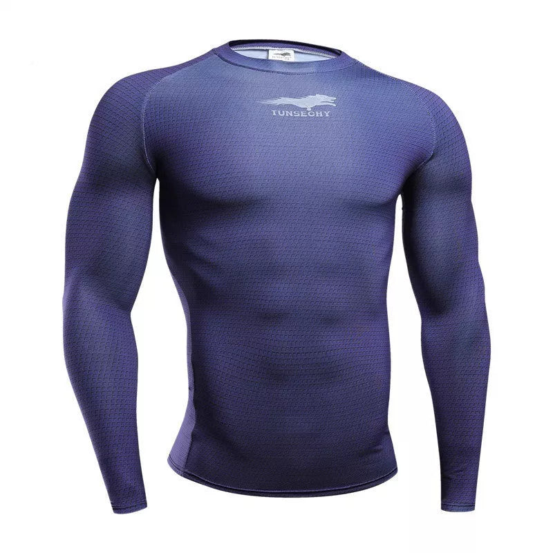 Men's quick-drying sports tights in various colors for high-performance workouts