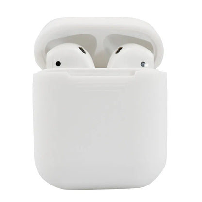 Silicone protective cover for AirPods 2 in various colours showing dimensions 56mm × 47mm × 24mm