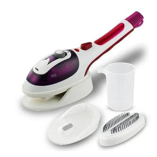 Versatile handheld steam iron with powerful 1000W output, compact and lightweight design, and dual voltage compatibility for global use