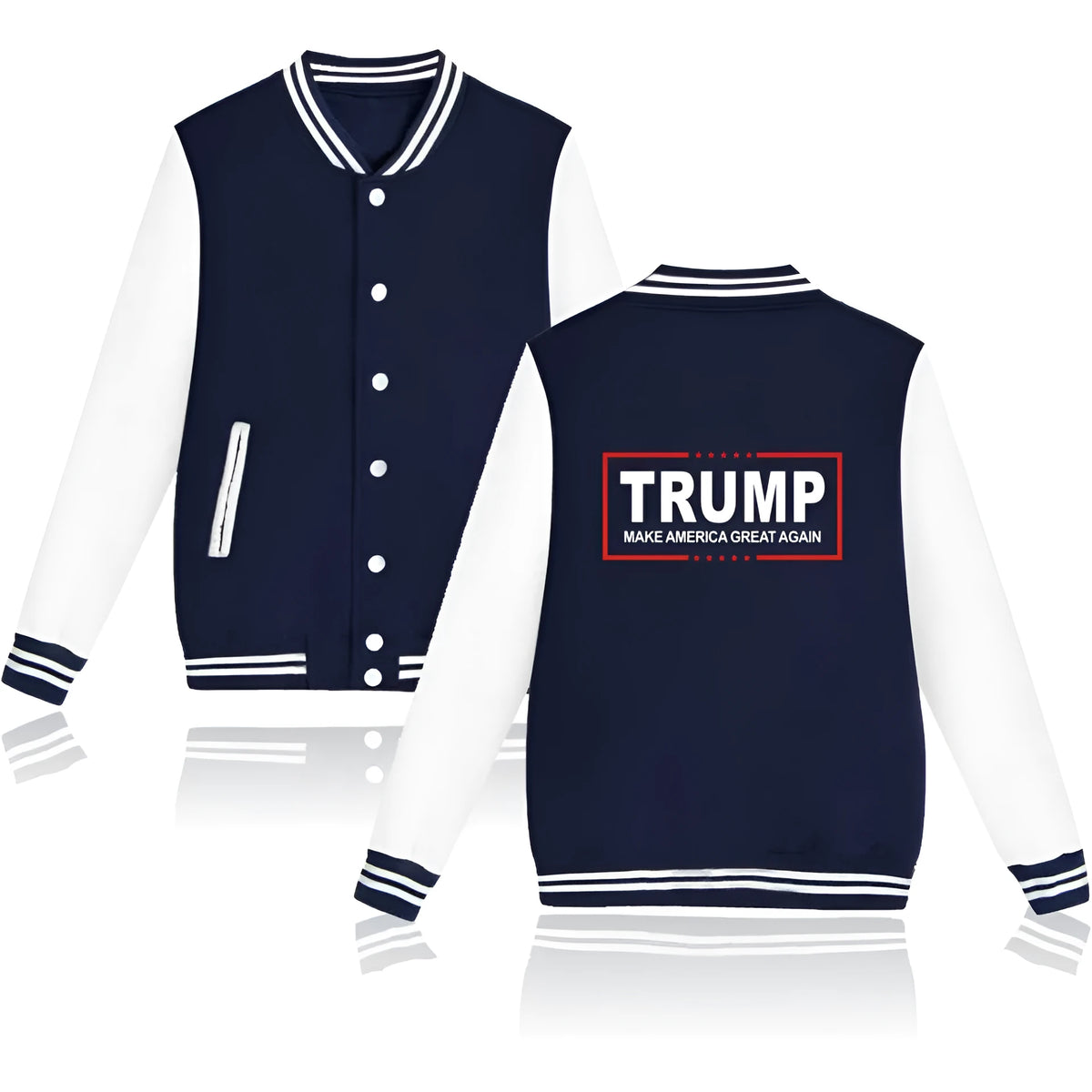 President Trump cotton knit sweater in black, dark blue, grey and pink, sizes XXS to 4XL