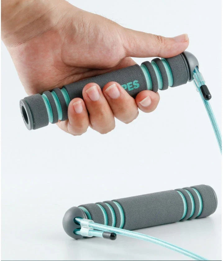 Adjustable jump rope with various color and style options, made with durable materials for an effective workout and weight loss.