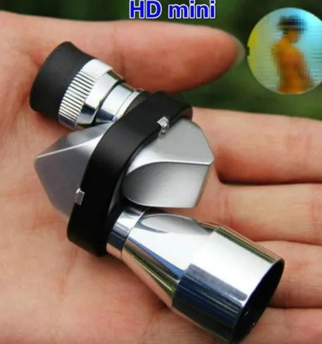 Aluminium Alloy 8x20 Mini Pocket Monocular with 500m Range and Folding Eyecup for Glasses Wearers, Ideal for Birdwatching and Travel