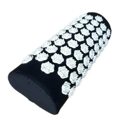 Lotus-shaped acupressure mat and pillow set in blue colour for massage therapy