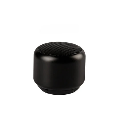 Small portable Bluetooth speaker in black, blue, gold, or pink colour options