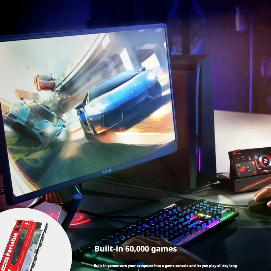 2TB external mechanical hard disk with USB cable and protective case for mobile gaming storage
