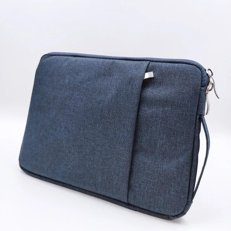 Canvas tablet case handbag in grey colour with thicken anti-fall protection for student Pro 12.9 devices