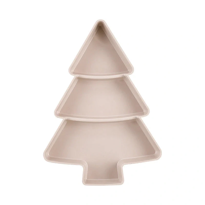 Christmas Tree Shaped Fruit Platter for festive snack and dessert serving