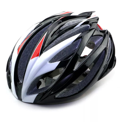 Bicycle integrated helmet with lock design and velvet lining in various colors
