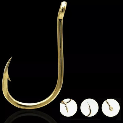 Fishhook Boxed Set with 500 pieces in sizes 3-12 for versatile fishing