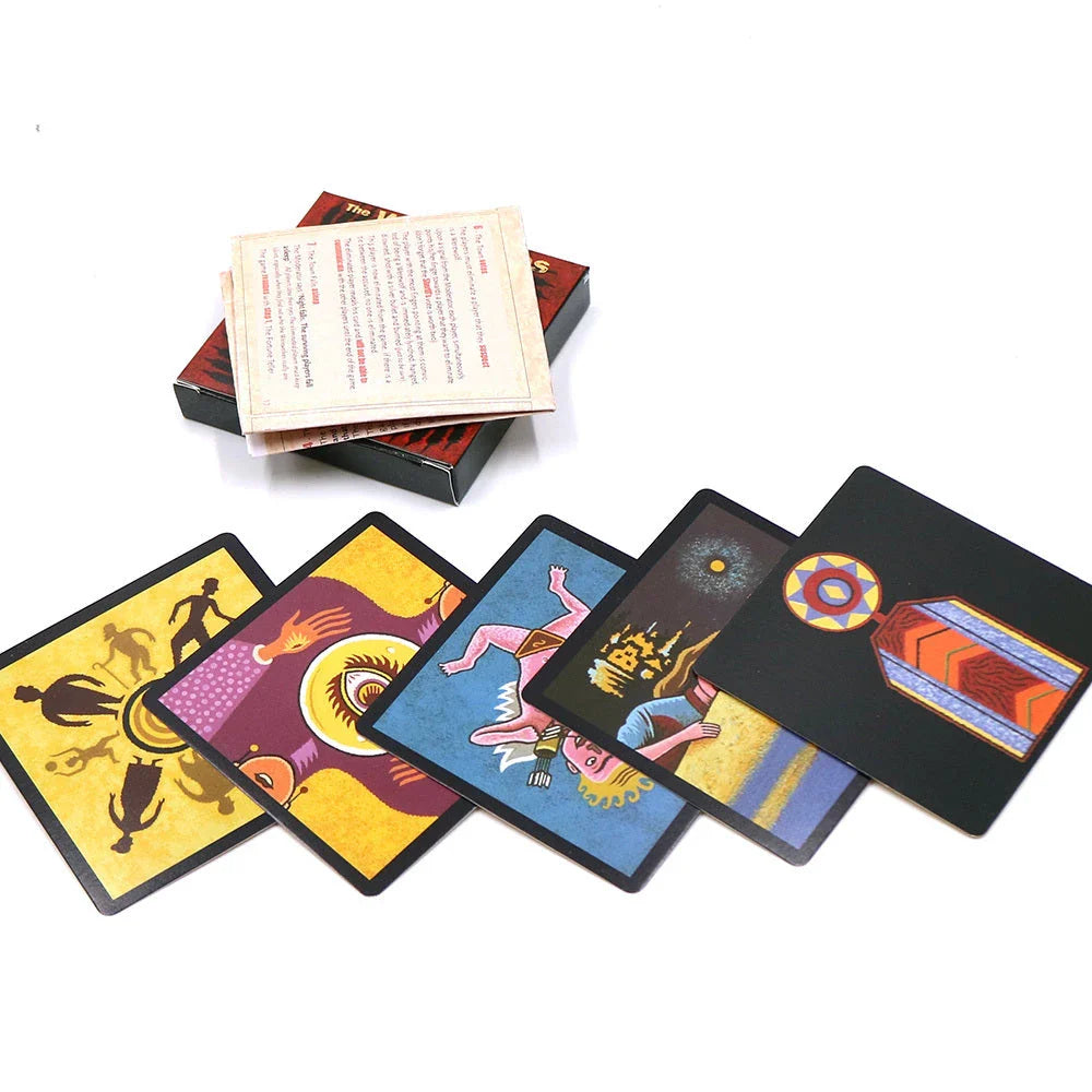 Werewolf Party Game with colorful cards and box, perfect for family game nights and social gatherings