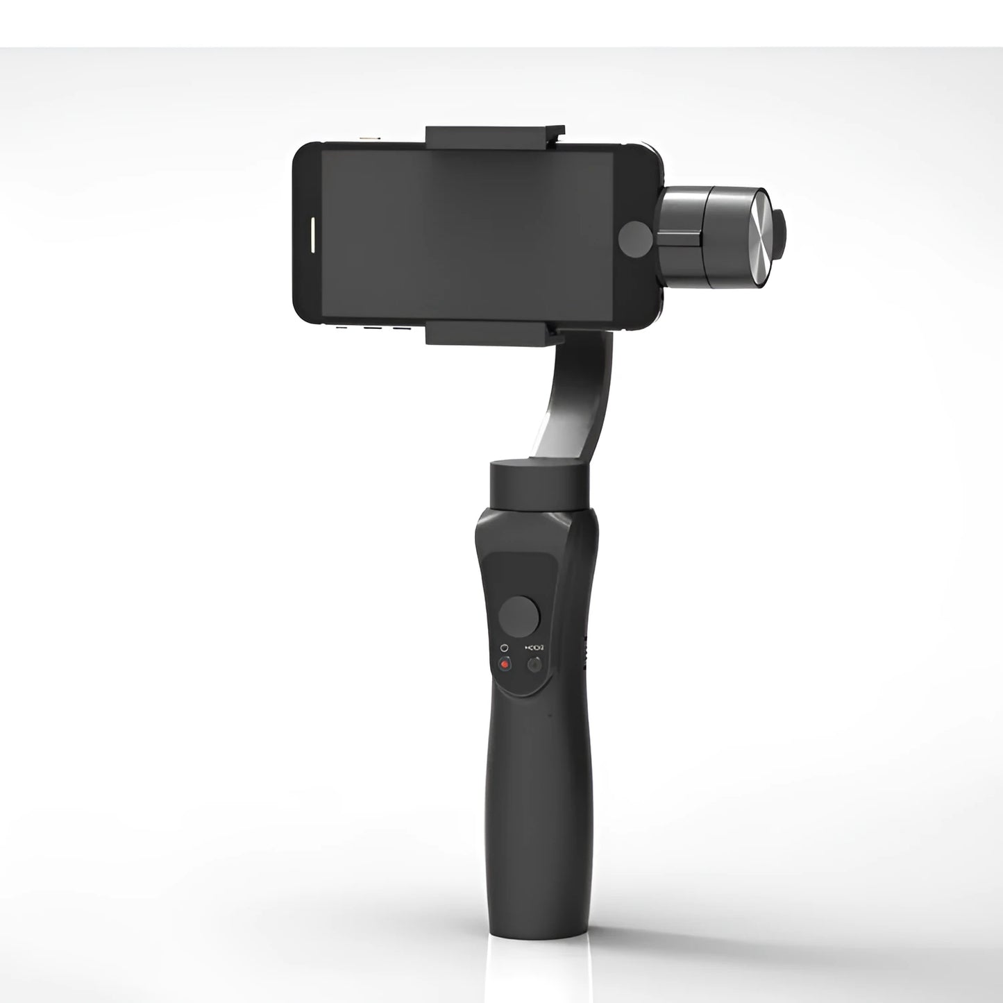 Black 3-axis handheld mobile phone gimbal stabilizer for smartphones under 6.5 inches