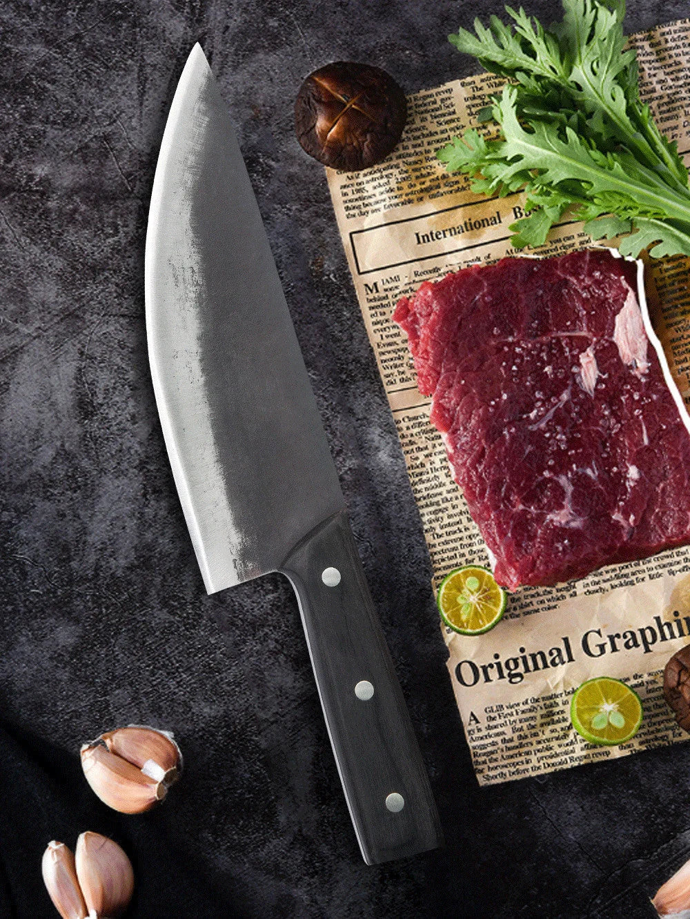 Premium high-carbon steel fillet knife with ergonomic handle for easy fish and meat preparation