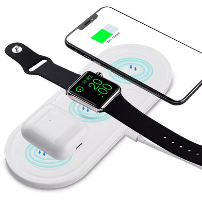 Three-in-one Wireless Charger with multi-device support and minimalist design