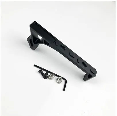 Aluminium hand stop accessory for AR-15 J8 J9 J10 handguards in red or black.