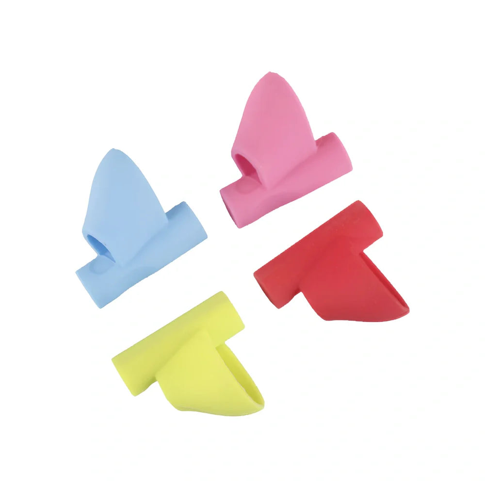 Six silicone index finger pen holders in various colours for diamond painting with 8mm inner diameter