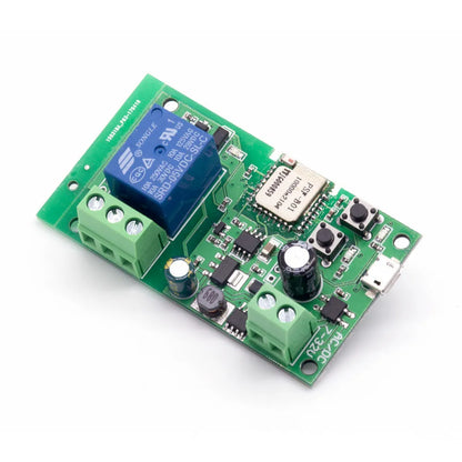 SMG-WF01 1 channel WiFi relay module for 7-32V remote control with USB port.