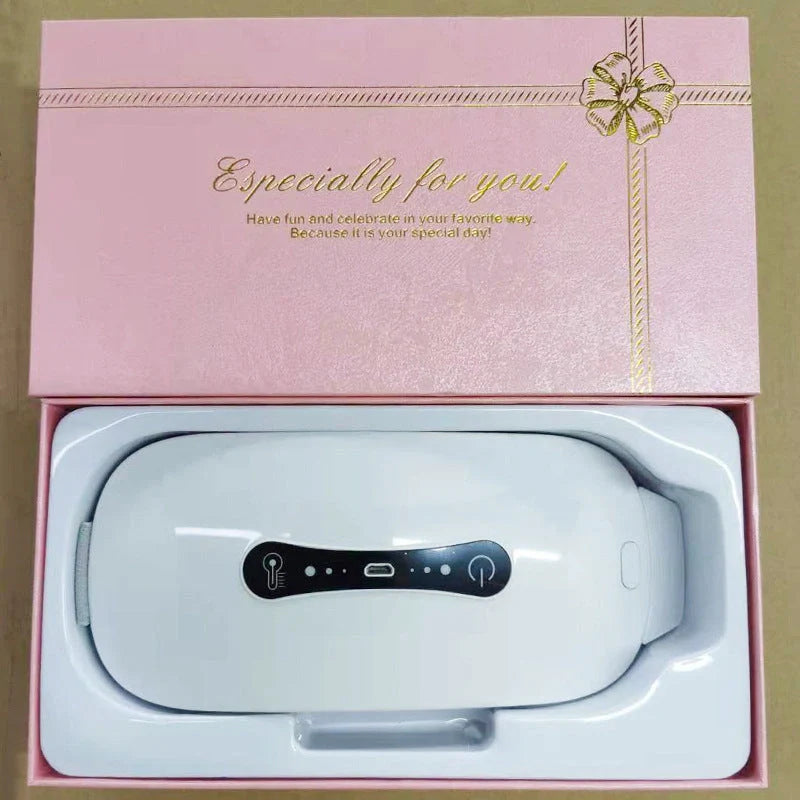 Creativity Simple Heating Waist Warm Belt in white, pink, lotus root pink, and piano white with USB cable