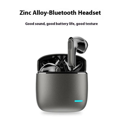 K50 zinc alloy wireless in-ear sports headset in black or silver with 15 metre range and 4-8 hour battery