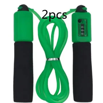 Adjustable 3 metre skipping rope with sponge handles in multiple colour options