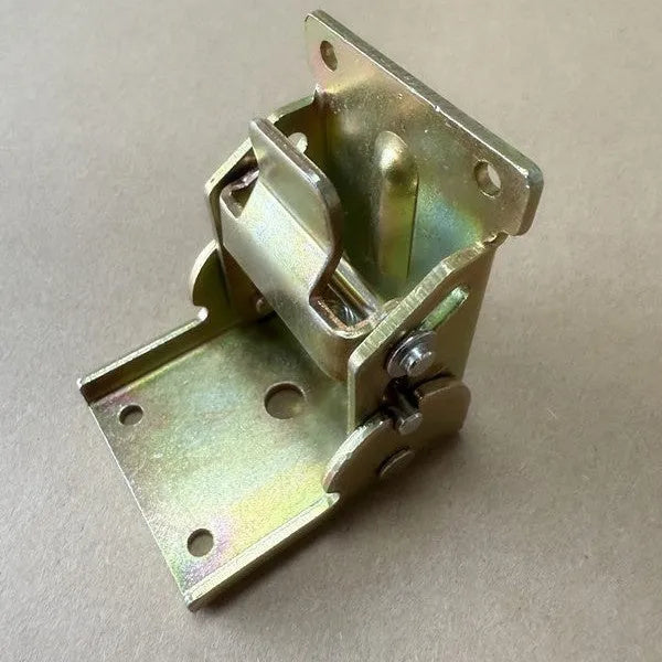 Furniture foot folding hinge with 0-90 degree adjustment and self-locking mechanism for cabinet doors