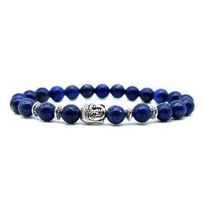 19mm tiger eye Buddha head stone bead bracelet with manual craftsmanship