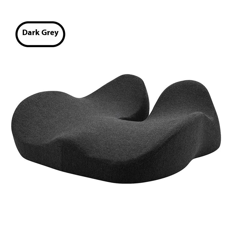 Office memory foam chair cushion in solid colour measuring 46x43x12cm
