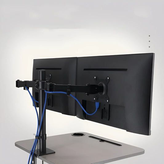Computer lifting rotating display bracket made from SPCC steel for 13-32 inch monitors