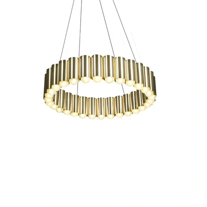 Nordic fish chandelier with electroplated aluminium and PMMA shade in gold, silver, black, or white finish
