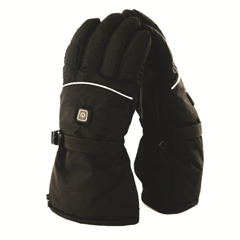 Premium electric heating gloves with three temperature settings, made with high-quality velvet and PU leather for superior warmth and grip.