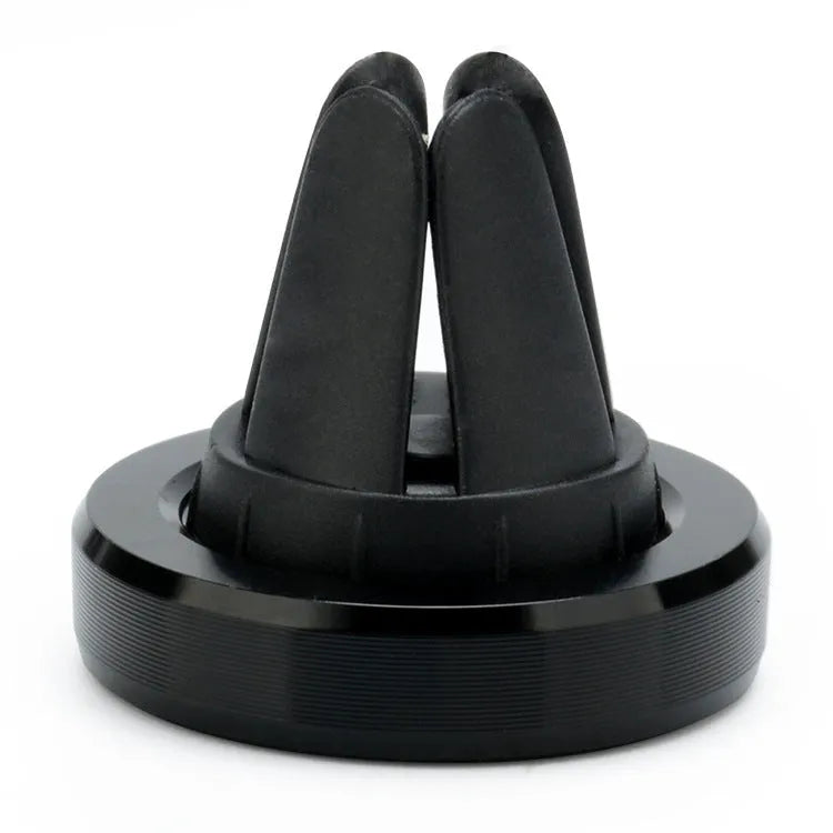Magnetic car air vent phone holder in five colours showing compact 33.5x30mm dimensions