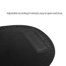 Black waterproof polymer fishing gear protective cover for universal wheel types
