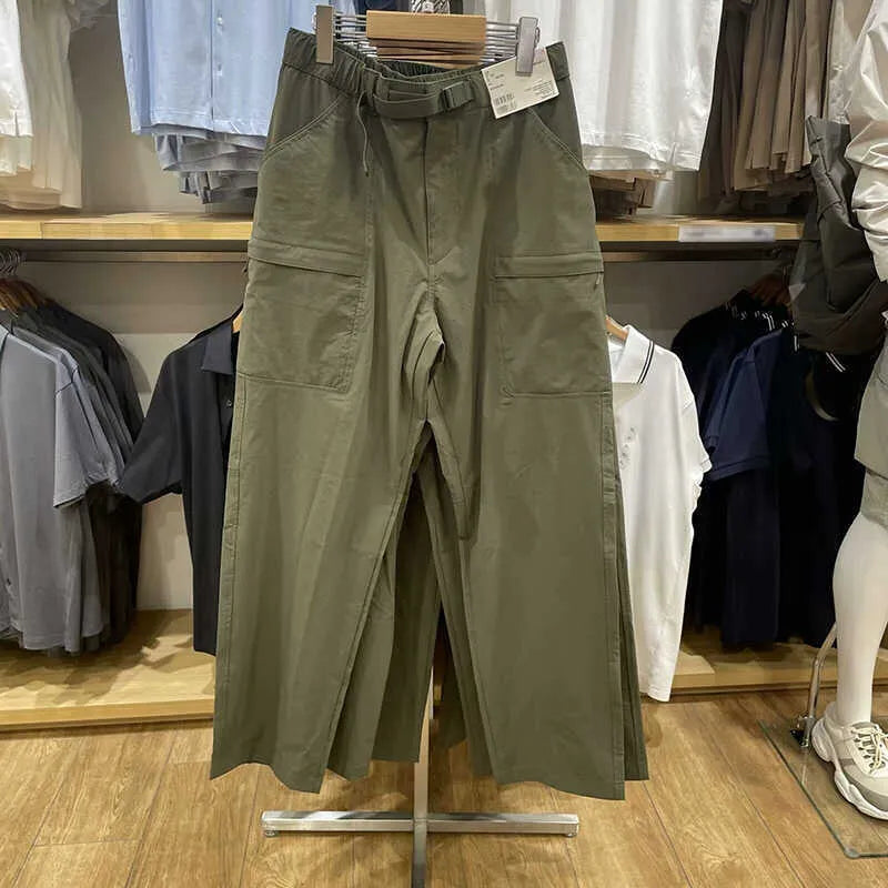 Men's bamboo fibre casual overalls in straight leg design with micro elasticity