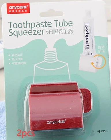 Versatile toothpaste dispenser made of durable ABS plastic for effortless product extrusion and bathroom organization