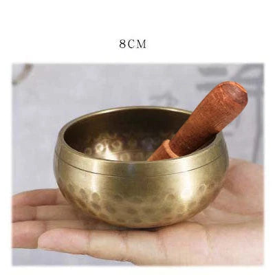 Harmonious Tibetan Singing Bowl - Copper Meditation Bowl with Vibrant, Soothing Tone