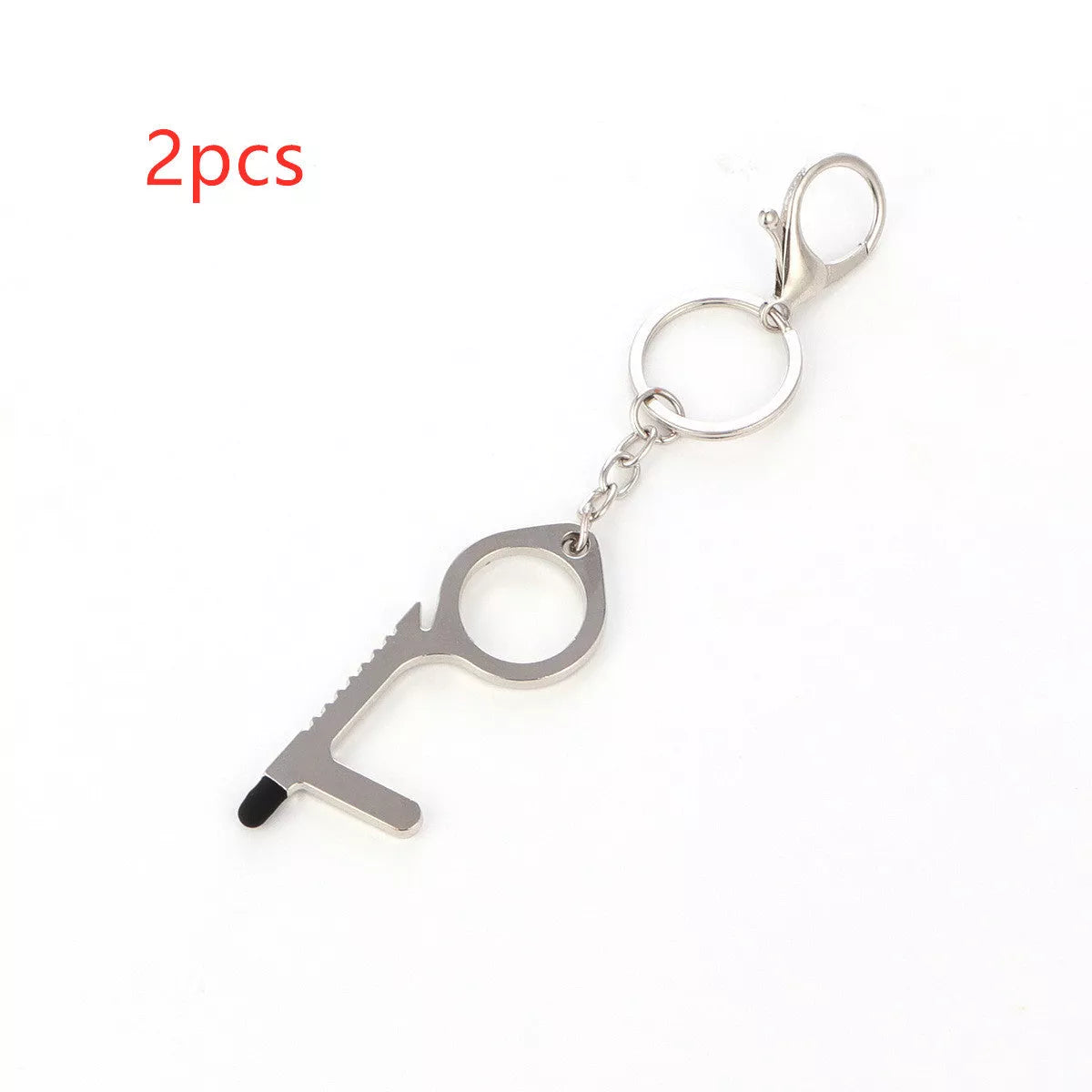 Alloy protective door opener keychain in various colors