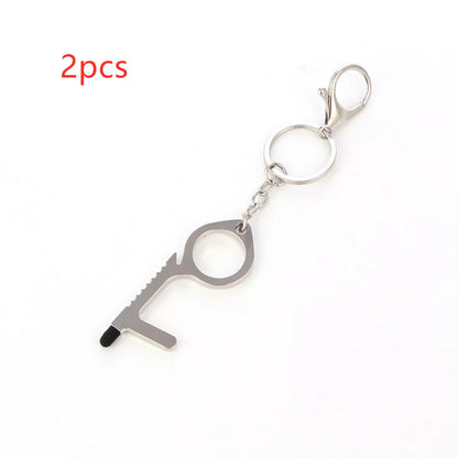 Alloy protective door opener keychain in various colors