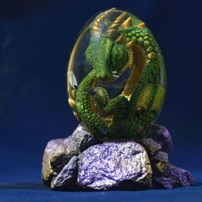 Lava Dragon Egg Desktop Decoration Dinosaur Egg Resin Crafts in various colors and styles