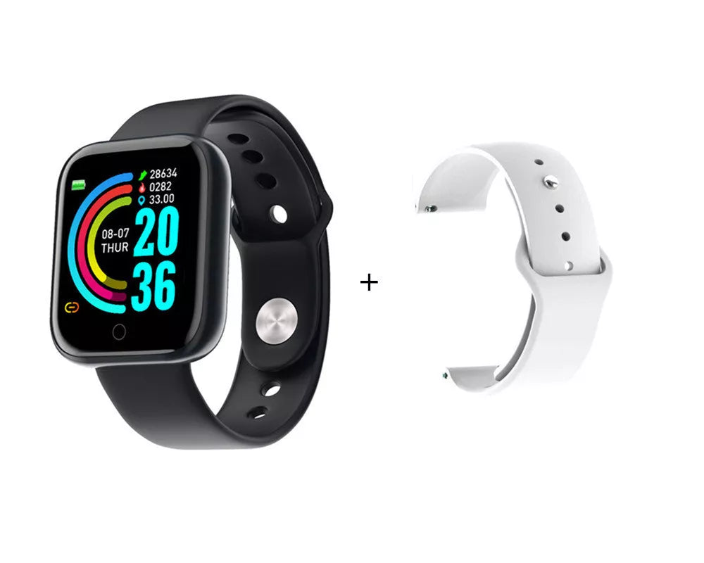 Smart Men's Waterproof Sports Watch with USB charging and health monitoring features